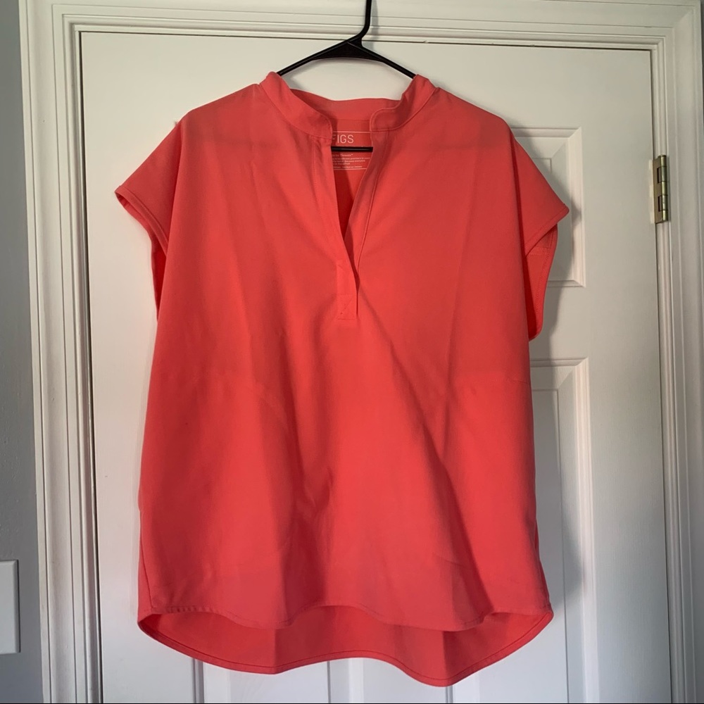 FIGS Rafaela Hot Coral